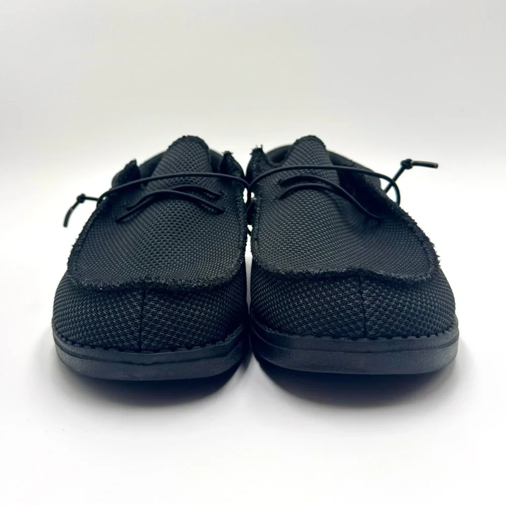 BRUNO MARC BLS211 Men's Black Elastic Lace Casual Comfort Shoes Size 9